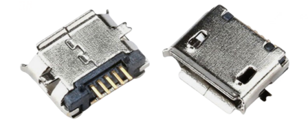 Micro usb SMT socket long pin / Roll mount - 5 connection