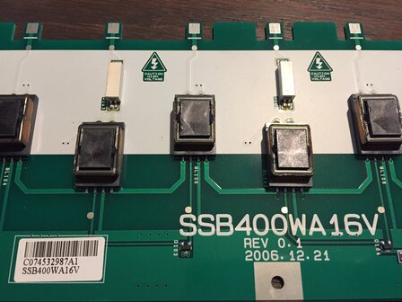 Samsung TV inverter board SSB400WA16V - 2006 REV 0.1 -- 100% working