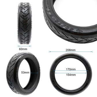 Tubeless buitenband 50/75-6.1 [Chaoyang], Xiaomi, cecotec