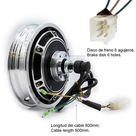 Motor 48V 500W 6/B36 - Kugoo, Ovex, Skateflash